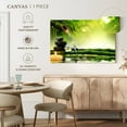 thumbnail image 5 of Elephant Stock Relaxing Garden Spa Wall Art - Horizontal Canvas Wall Art - Living Room Wall Decor - Wellness Canvas - Green And Beige Decor - 24" x 16", 5 of 8