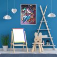 thumbnail image 3 of Cuadros Decorativos 5D DIY Dream Catcher Kit de pintura de diamante redondo completo Imagen de mosaico (yh123) Likrtyny embutido en tela, 3 of 6