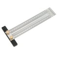 thumbnail image 2 of T Ruler， Easy Operation Woodworking Scribe Line Tool, Flexible Carpenter Building Industrial Machinery Industries For Woodworking, 2 of 8