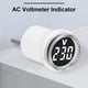 thumbnail image 5 of Probador voltaje Monitor voltímetro Circular AC 50-500V pantalla Digital LED enchufe la UE, 5 of 9