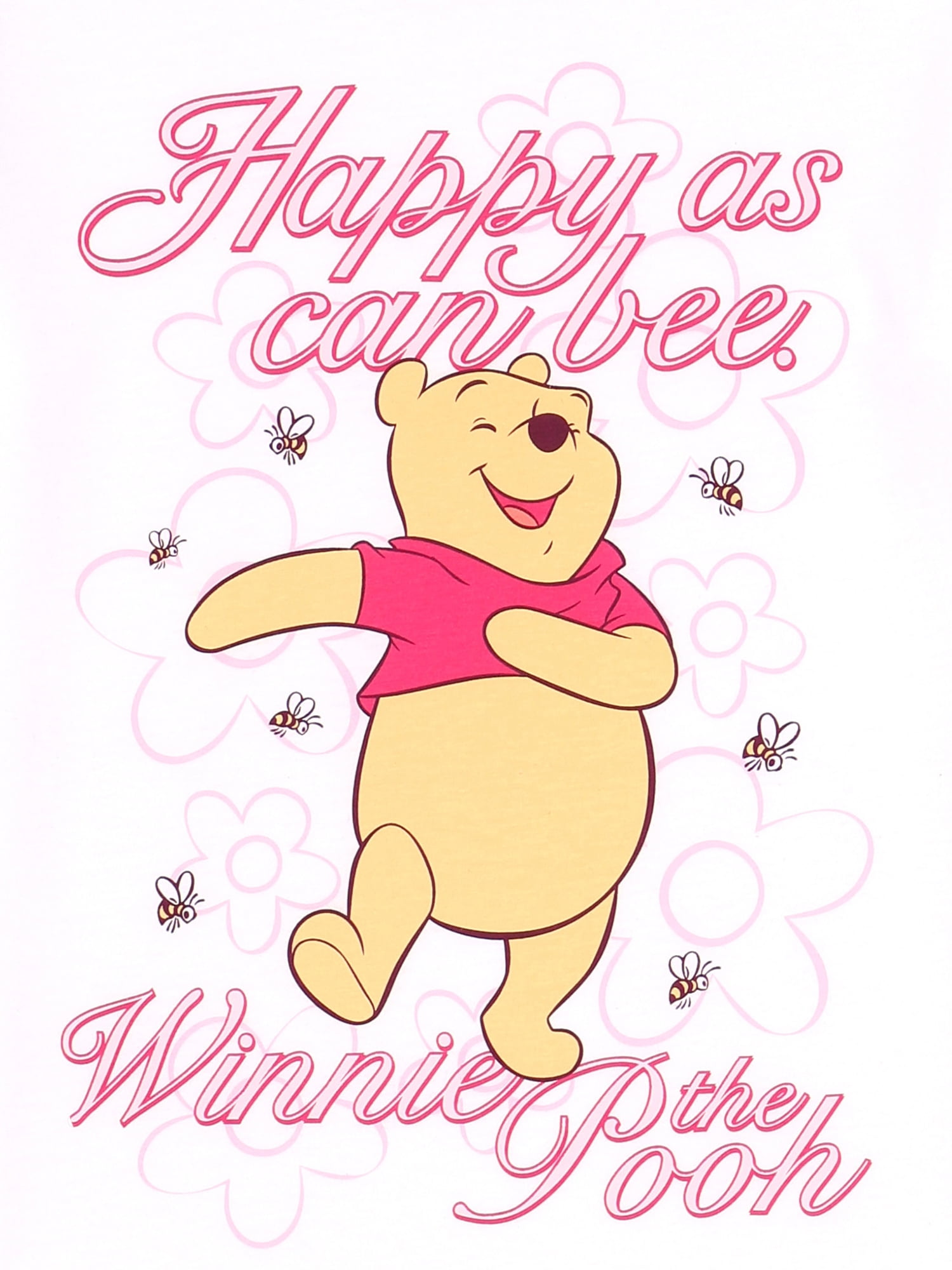 Disney Winnie the Pooh Girls Short Sleeve Graphic T-Shirt, Sizes 4-16