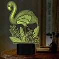 thumbnail image 3 of YSITIANNA Optical Illusion 3D Flamingo Night Light USB Powered Touch Switch LED Decor Table Desk Lamps 7 Colors Changing Lights Brithday Room Decoration STNL#2541, 3 of 9