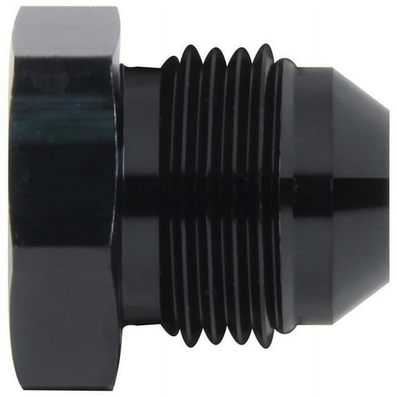 8AN Fitting Plug, Black