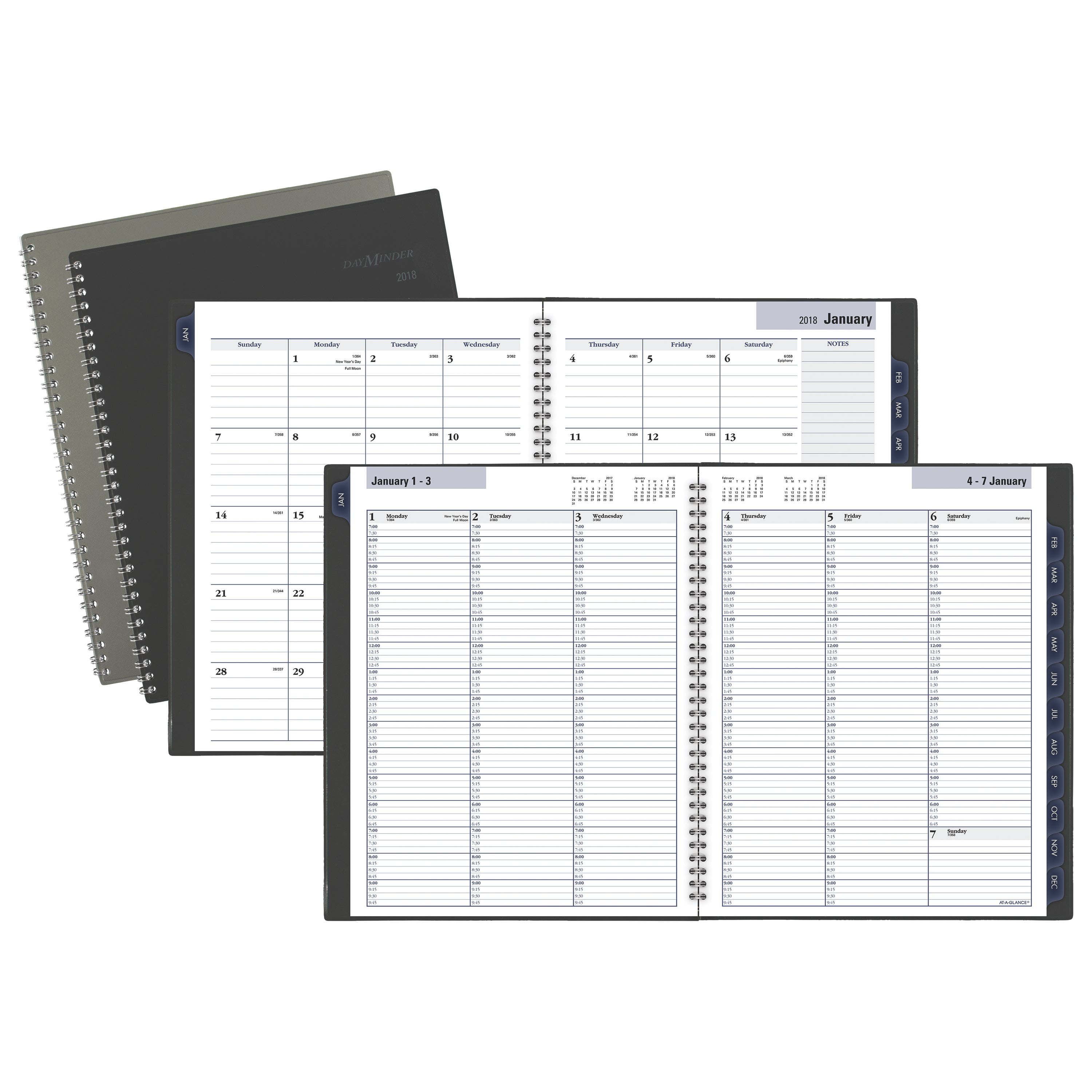 At a glance dayminder weekly monthly appointment book planner 12