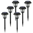 thumbnail image 4 of Solpex 6 Pack Solar Path Lights Outdoor,High Lumen Automatic Led for Patio, Yard Lawn and Garden(Stainless Finished, Warm White), 4 of 4