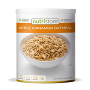 Nutristore | Freeze-Dried Apple Cinnamon Oatmeal | Emergency Survival Bulk Food Storage Meal | Perfect for Everyday Quick Meals or Long-Term Storage | 25 Year Shelf Life