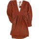 thumbnail image 1 of Free People Womens Sugarpie Vestido acampanado, Marrón, Mediano Free People Alinear, 1 of 1