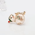 thumbnail image 3 of Gymnture christmas Fashion Cartoon Christmas Snowman Brooch Colorful Festive Clothes Pin Shirt Suit Sweater Enamel Boutonniere, 3 of 10