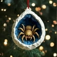 thumbnail image 2 of 6PCS 2026 Woodland Animal Christmas Ornaments – 2D Acrylic Spider, Mouse, Ladybug, Squirrel, Koala & Chickadee Hanging Decorations for Tree, Car Mirror & Rustic Holiday Home Décor, 2 of 6