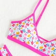 thumbnail image 6 of Hot Days, Bold Styles UTSJKR Women High Waisted Bikini Sets Floral Tummy Control Swimsuit Two Piece Bathing Suit Full Coverage Teen Triangle Top Hot Pink S, 6 of 9