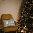 thumbnail image 6 of Christmas Pillow Covers 12x20 Inch Green Christmas Trees Forest White Throw Pillows Pillow Covers Winter Xmas Winter Holiday Decorative Pillow Covers Cushion Cases for Sofa Couch, 6 of 6