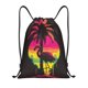 thumbnail image 1 of Fotbe Flamingo And Palm Trees At Sunset Bolsa Mochila con Cordón Estampada, Bolsa de Gimnasio Deportiva, Bolsa Cinch, Bolsa con Cordón para Hombres y Mujeres-Medium, 1 of 6