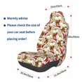 thumbnail image 3 of Balery Christmas Hat bear Funda de Asiento para Auto con Diseño - Cubierta Frontal Suave y Transpirable con Protector Antideslizante- 1 Unidad, 3 of 5