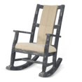 thumbnail image 2 of Rena Rocking Chair- Cushion Seat and Back- Black Mahogany Mindy Wood, 2 of 6