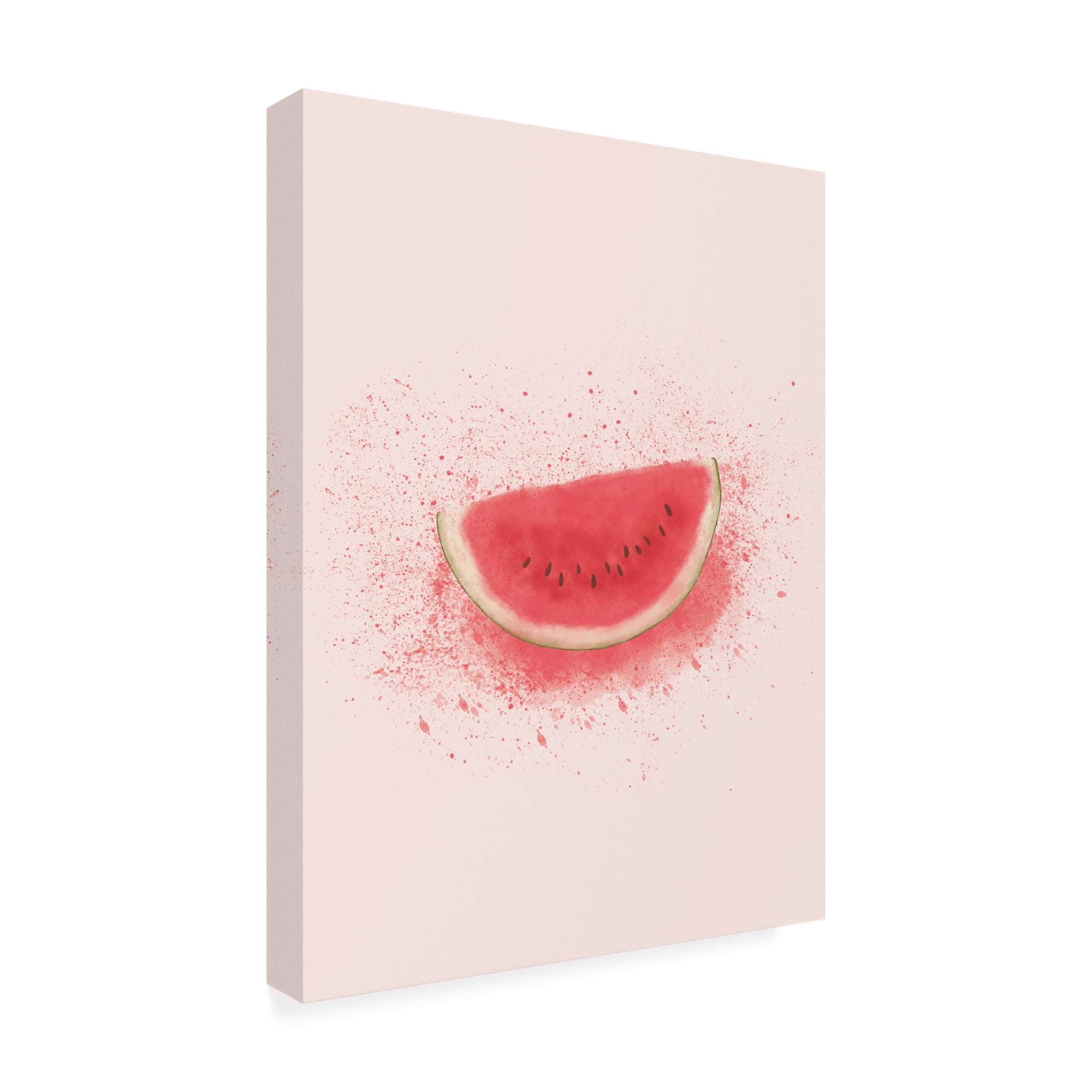 Trademark Fine Art Aminah Eleonora Watermelon Splash Canvas Wall Art