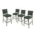 thumbnail image 6 of Damon Outdoor 29.5 Inch Wicker Barstools, Set of 4, Gray, 6 of 6