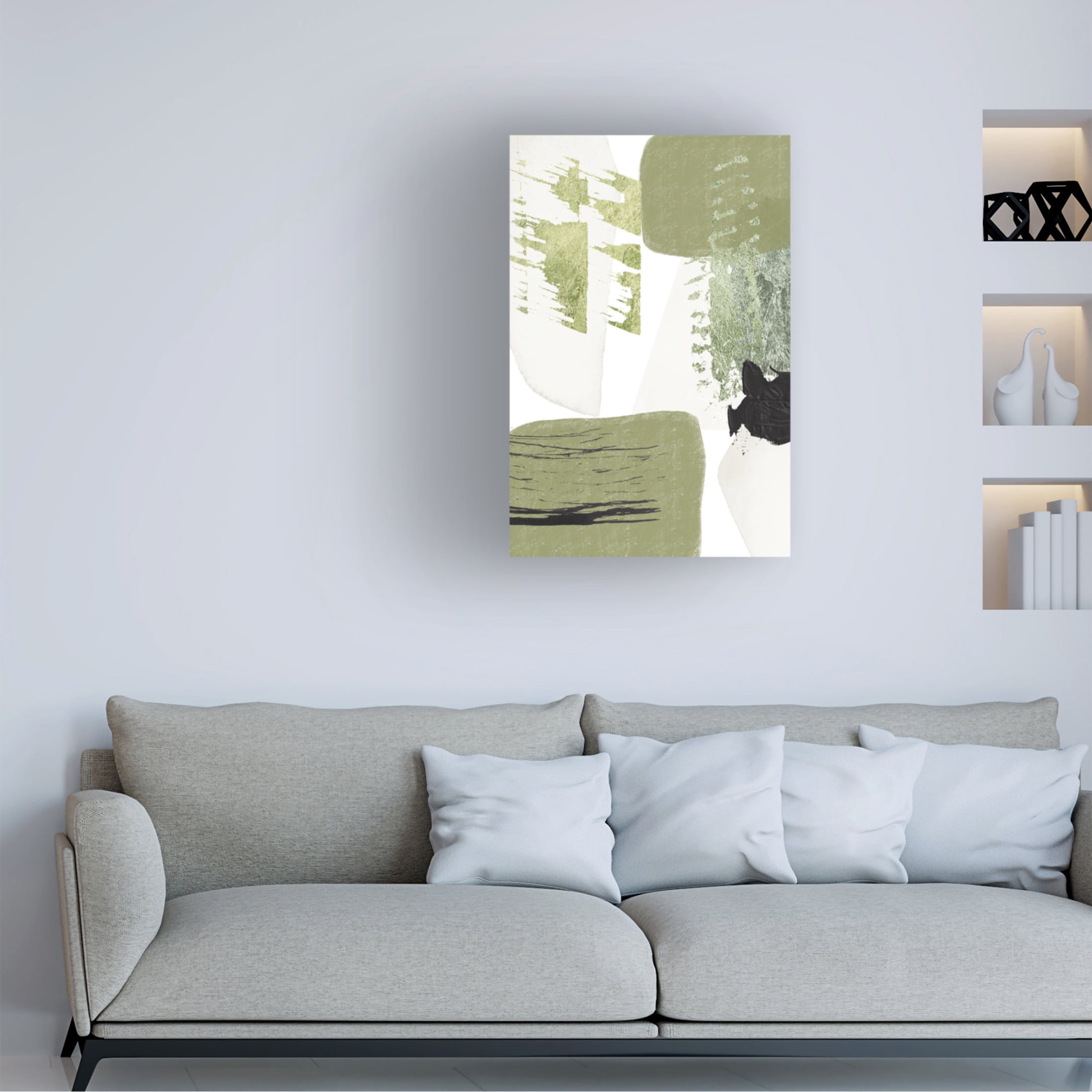 Trademark Fine Art Sally Ann Moss Green Dream 2 Canvas Wall Art