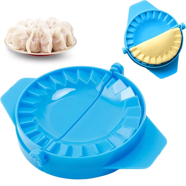 Empanada Maker Press,Ravioli Mold Pierogi Ravioli Empanada Maker Wrapper Dumpling Press Mould Pastry Dough Cutter,Kitchen Gadget Tool Home DIY DoughDumpling Calzone Pierogi(Blue)