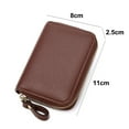 thumbnail image 2 of RFID Credit Card Holder Wallets for Women Leather Zipper Card Case for Ladies Girls, 2 of 5
