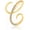 1PCS-C, variant on Gold Tone Monogram Brooch, Personalized Crystal Initial Letter Lapel Pin for Women Men Jacket Coat Suit Professional Jewelry Gift A-Z