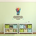 thumbnail image 2 of Live The Life Pencils School Quote Cartoon Quotes Decors Wall Sticker Art Design Decal for Girls Boys Kids Room Bedroom Nursery Kindergarten Home Decor Stickers Wall Art Vinyl Decoration (20x18 inch), 2 of 2