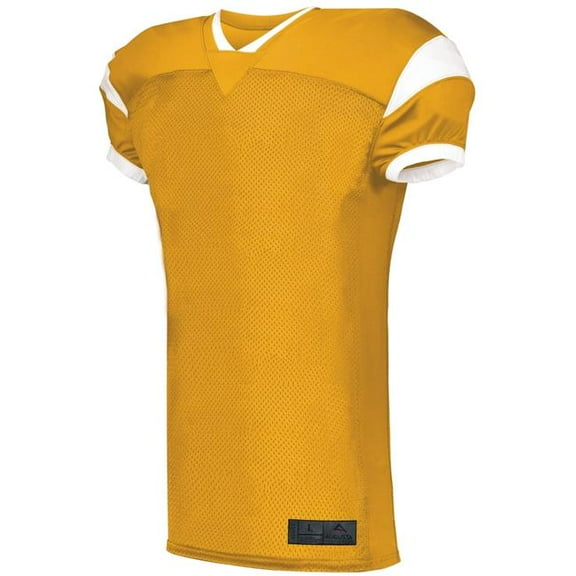 Augusta Sportswear L Slant Football Jersey Gold/White 9582