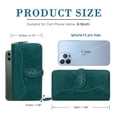 thumbnail image 4 of Cartera CONISY de gran capacidad con bloqueo RFID, color azul pavo real, 4 of 7