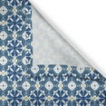 thumbnail image 3 of Ambesonne Yellow and Blue Kitchen Curtains, Portuguese Tile Art, 55"x45", Navy Blue Yellow, 3 of 3