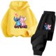 thumbnail image 3 of Sudadera con capucha de Stitch Kawaii para niñas, conjunto informal de sudadera de manga larga y pantalones largos para niños de 2 a 13 años, conjunto de 2 piezas de ropa de otoño, 3 of 5