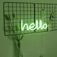 thumbnail image 6 of LED Neon Wall Signs, Hello Neon Word Light,Art Decorative Lights Wall Decor, for Night Light Bright Lamp Words for Baby Room Home, Hotel, Indoor Wedding Party Supplies, 6 of 8