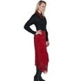 thumbnail image 3 of Women's Long Suede Fringe Skirt L659, 3 of 3