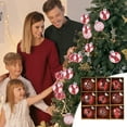 thumbnail image 2 of Fwttom Christmas Ball Ornaments, Fashion Christmas Ornaments Set for Xmas Tree, Christmas Tree Ornaments for Wedding Party Christmas Decorations, 9pcs Fashion Holiday Gifts, 2 of 4