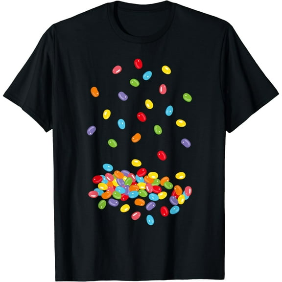 Jelly Beans Colourful Jelly Sweets Design T-Shirt mens t shirt,black,women,funny,misfits,men,journey