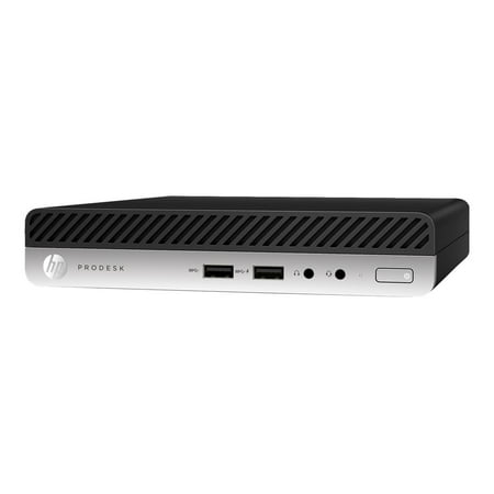 HP ProDesk 400 G4 - Mini desktop - 1 x Core i3 8100T / 3.1 GHz - RAM 4 GB - HDD 500 GB - UHD Graphics 630 - GigE - FreeDOS - monitor: none - keyboard: Canadian French - Smart