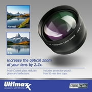 ULTIMAXX 2.2x Telephoto Lens Attachment - 58mm