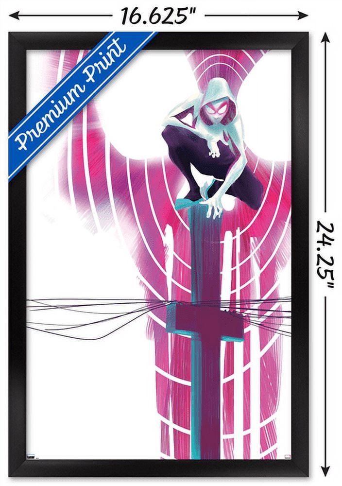 Marvel Comics - Ghost Spider - Spider-Gwen #3 Wall Poster, 14.725" x 22.375", Framed