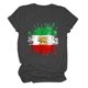 thumbnail image 3 of Tops de Cuello Alto para las Mujeres Amante Impreso Cuello Redondo Manga Corta Camiseta Casual, Blusa Diaria de Estiramiento Suave, 3 of 5