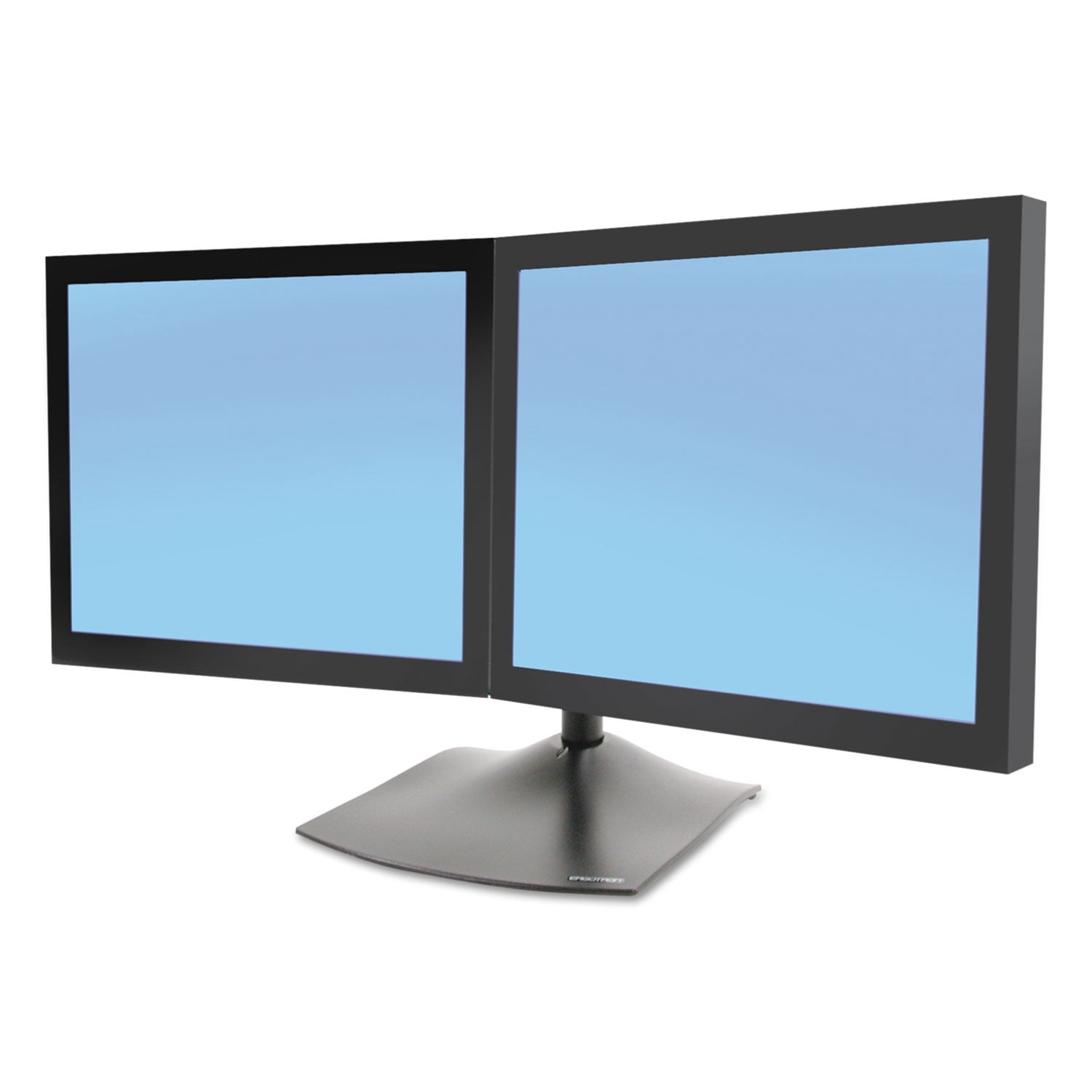 Ergotron 33-091-200 DS100 Series Freestanding Dual Monitor Stand - Up to 46lb - Up to 20" Flat Panel Display - Black