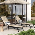 thumbnail image 2 of Chaises de Patio Chaises Longues d'Extérieur Ensemble de 8 - Inclinaison Réglable, Textilène Kaki, Dossier à 5 Positions pour Bord de Piscine, Jardin (Lot de 8), 2 of 7