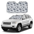 thumbnail image 2 of Fuzoiu Chicken And Fish Print Car Windshield Sunshade,Foldable Reflective Sun Visor,Windshield Sun Shade,UV Rays Sun Visor Shade,Auto Front Sun Shield Shade-Small, 2 of 8