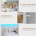 thumbnail image 3 of Full Size Loft Bed with Desk with 8 Storage Drawers & Charging Station & LED Lights, Metal Loft Bed, 3 of 8