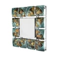 thumbnail image 3 of 17.5" X 17.5" X 1.75" Gold Metal Glass Hanging Wall Mirror, 3 of 3