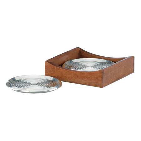 Dansk Classic Fjord Metal Coasters In Tray S/4