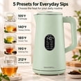 thumbnail image 2 of 1.5L Electric Tea Kettle, Temp Control Display, Keep Warm, Auto Shut-Off,Green, 2 of 8