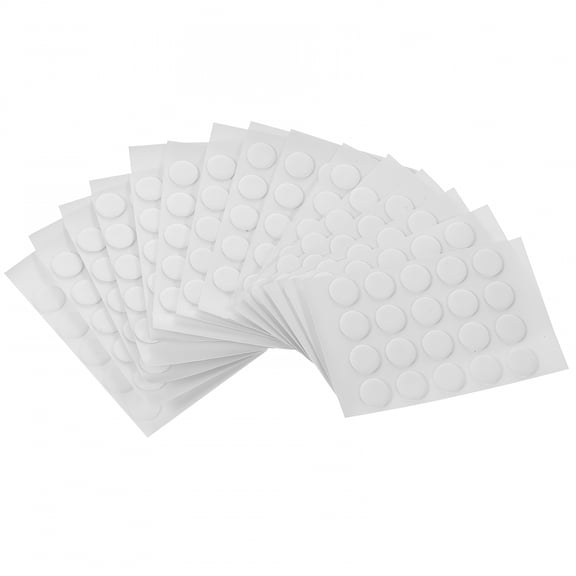 ICERUN 300 Pcs Double Sided Tape Clear Circle Stickers Sound Proofing Acoustic Panels Two
