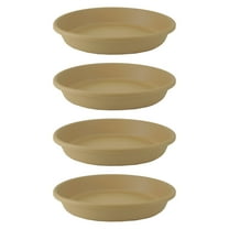 The HC Companies 21 In Planter Saucer for Classic Pots, Sandstone, 4 Pack