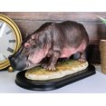 thumbnail image 2 of African River Common Hippopotamus Statue On Black Gallery Base 11"L Hippo Decor, 2 of 8