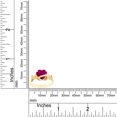 thumbnail image 4 of Heart Shape Simulated Ruby In 14K Yellow Gold Over 925 Sterling Silver Ring Size 9.5, 4 of 5
