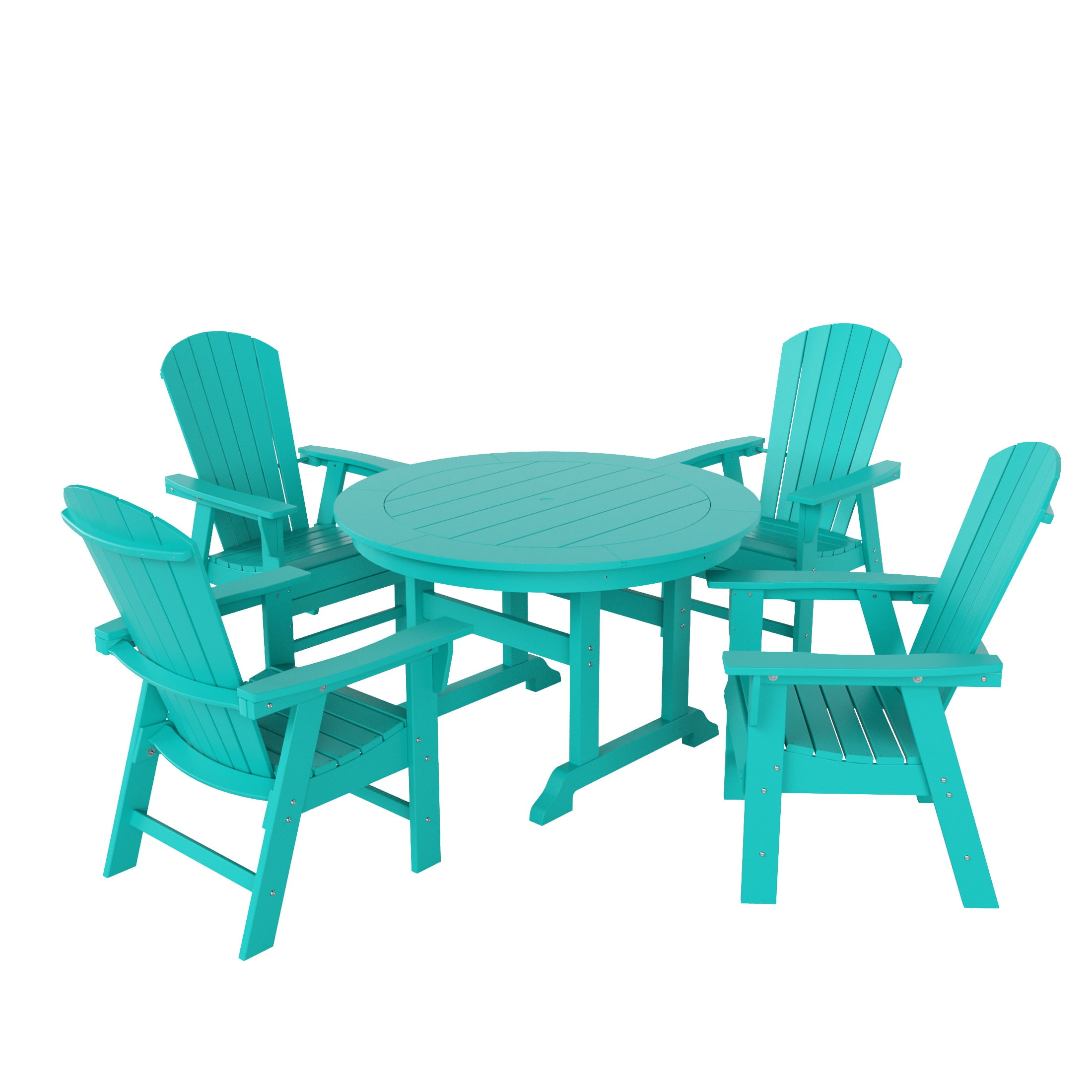 WestinTrends Dylan Adirondack Outdoor Dining Set for 4, All Weather