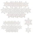 thumbnail image 2 of Shisuyan Craft Enthusiasts Snowflake Decor White Resin 100Pcs 1.1In, 2 of 9